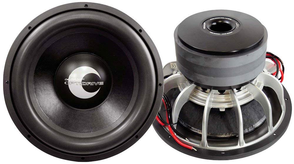 Lanzar Opti1233d Optidrive 12 Inch High Power Dual Voice Subwoofer
