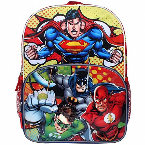 Justice League 16" Backpack Large Batman Superman Green Lantern
