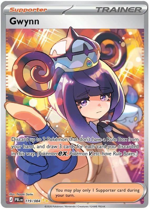 Gwynn 119/84 Special Illustration Rare Pokemon Card | Mega Evolution Pitch Black | ME05 | Titan Authenticated
