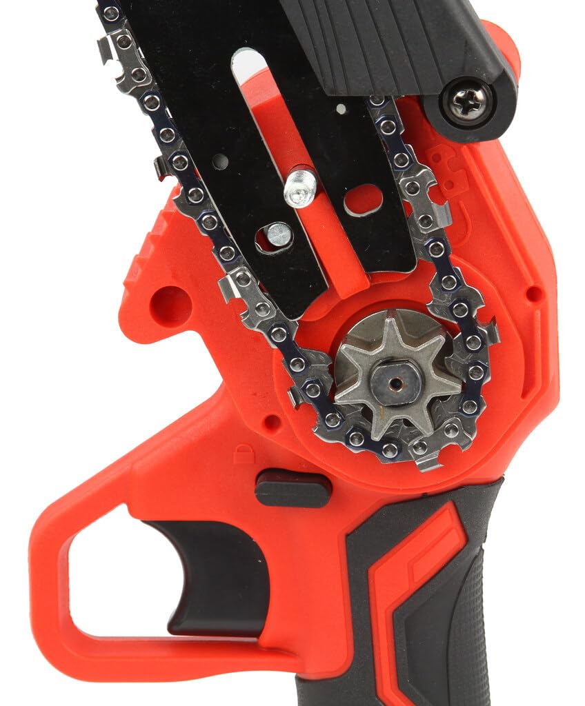 Motosierra eléctrica de cadena | 1500 W | 21 V | 1500 mAh | 2 barras de 6" (18 cm) | 2 cadenas de 6" (18 cm) | Corte 15 cm | Velocidad de la cadena 6 m/s | poda de jardín madera