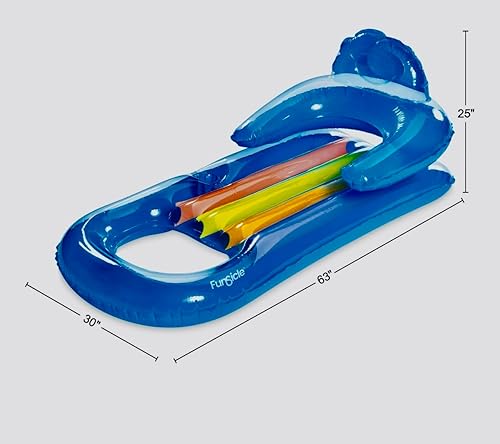 Miniatura 7 de Funsicle Flotador inflable de piscina azul cielo, para adultos, unisex