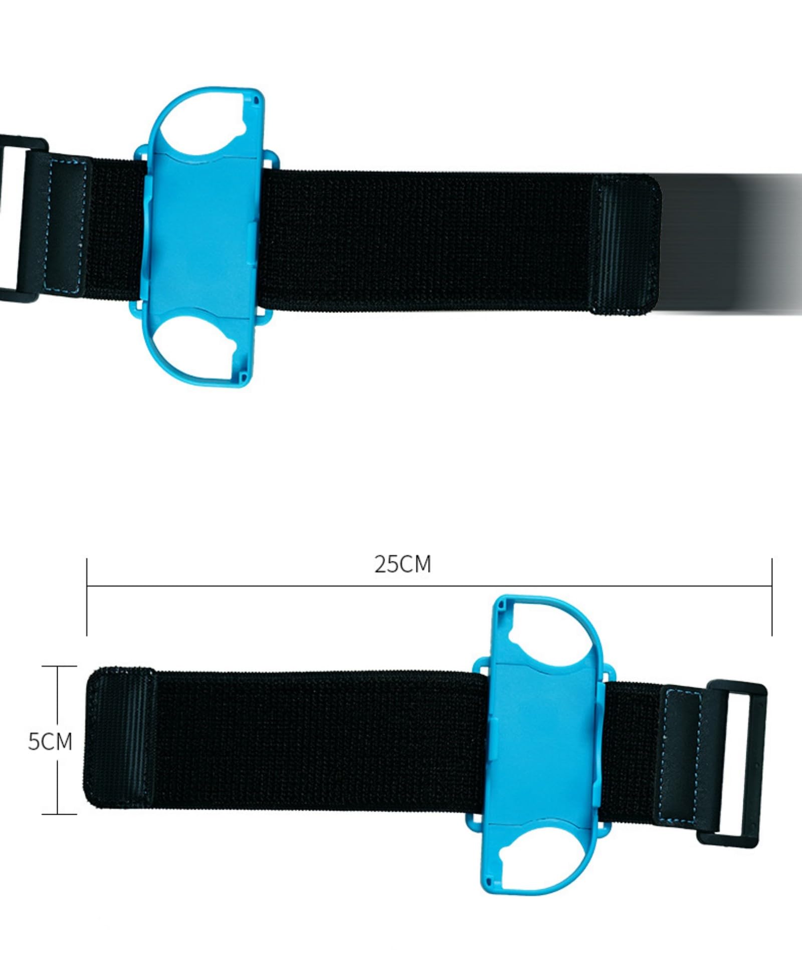 2 Unidades Dance Banda Elástica Ajustable, Band para Just Dance Correas de fijación Deportivas, muñequera para Switch(Azul,Amarillo)