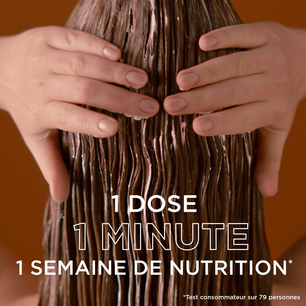 Garnier Ultra Doux - Masque Remède Reconstituant - Enrichi en Gelée Royale, Miel & Propolis - Pour Cheveux Fragiles & Cassants - Sans Parabène - Trésors de Miel - 340 ml