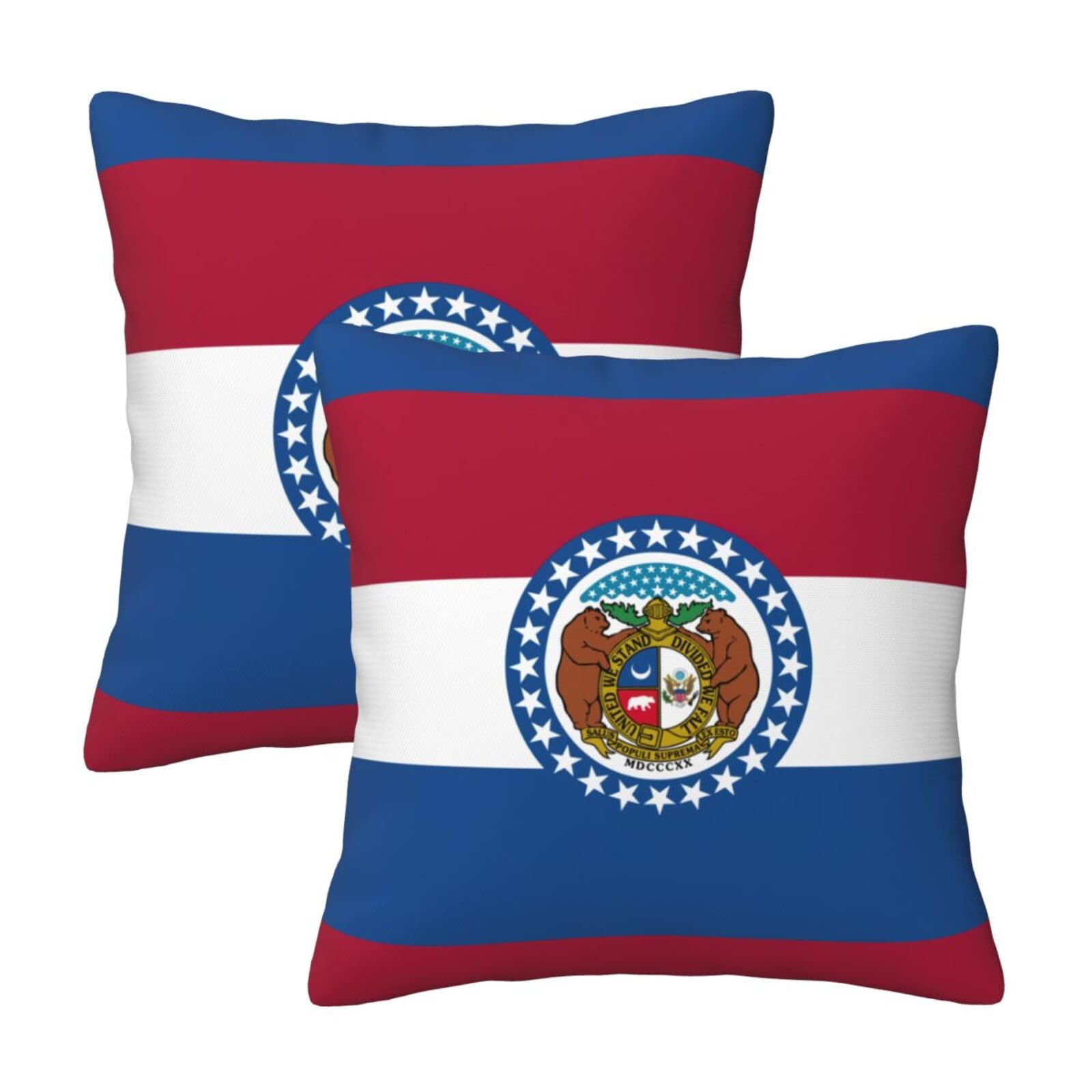 Housse de coussin Missouri lot de 2 finitions soignées pour décoration salon et lit
