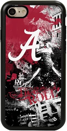 Guard Dog Funda híbrida colegiada para iPhone 78SE - Paulson Designs - Alabama Crimson Tide