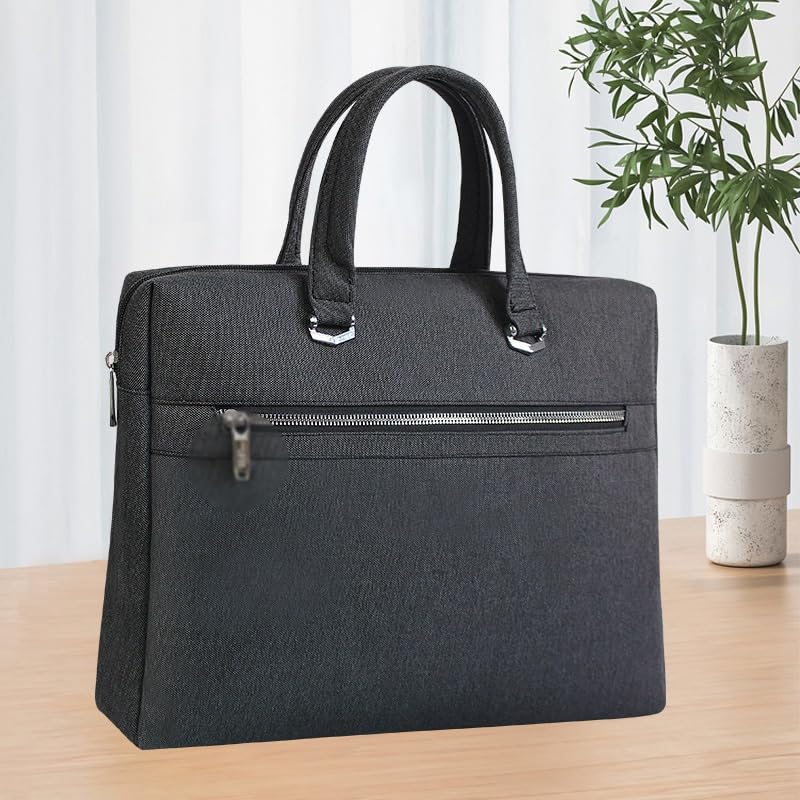 Thickened Document Bag Business Briefcase Carrying Briefcase for Men Black Thickened Document Bag for Women3