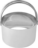 Vista 7 de R&M International Cortador de galletas acanalado redondo de acero inoxidable de 2-3/4" con mango, 1 pieza