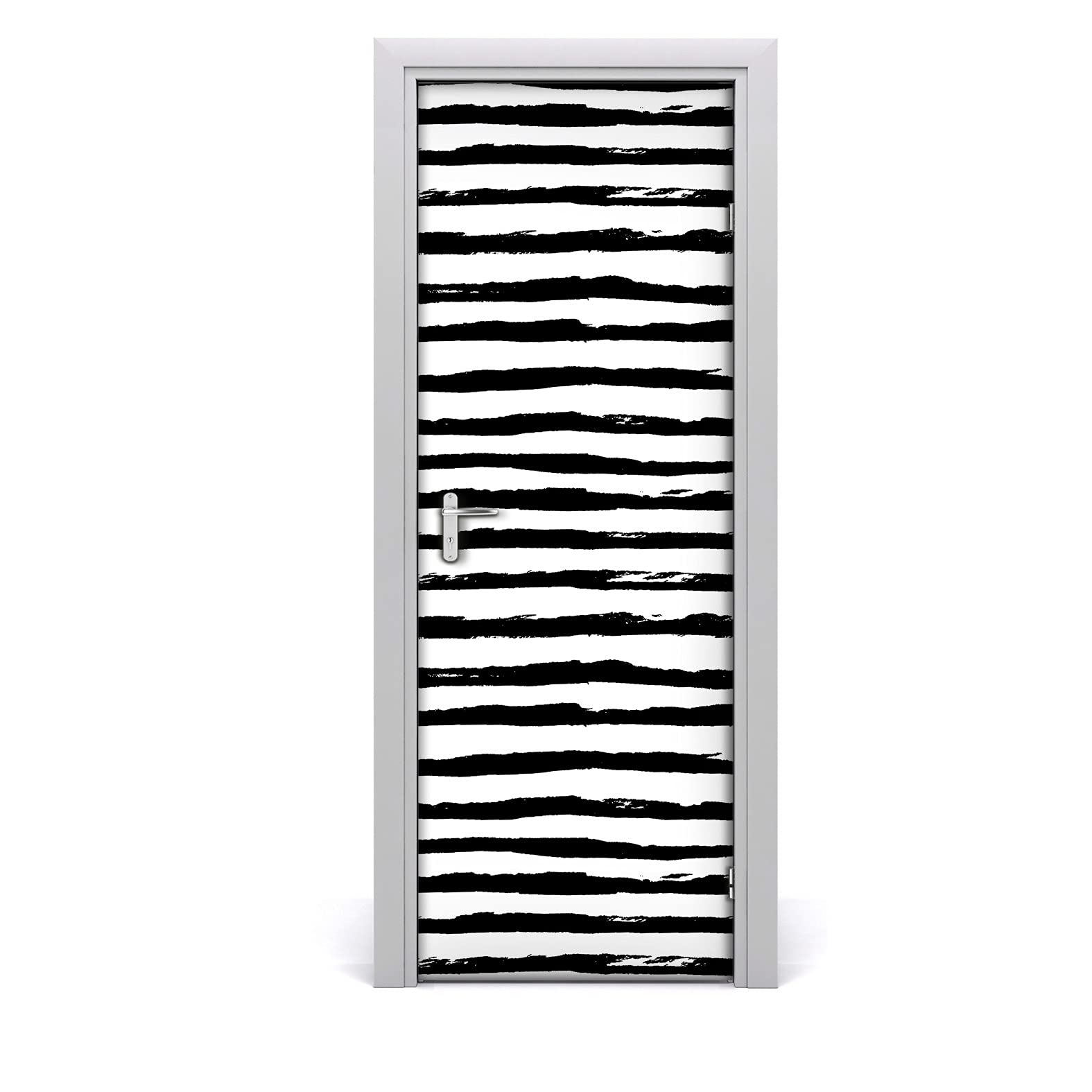 Rénover une porte abîmée facilement avec le papier peint auto-adhésif 77x200cm