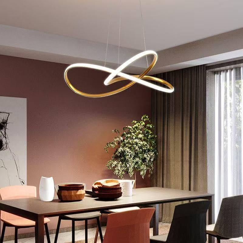 Image of LED Chandelier for Dining Table, Height-Adjustable Hanging Lamp for Breakfast Table, Hanging Light for Home Decoration (CH51)