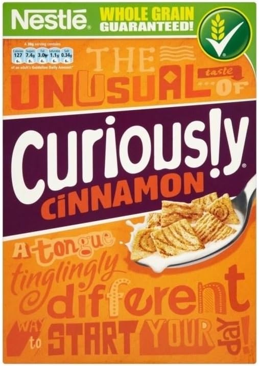 Nestle Curiously Cinnamon Cereal, 375g
