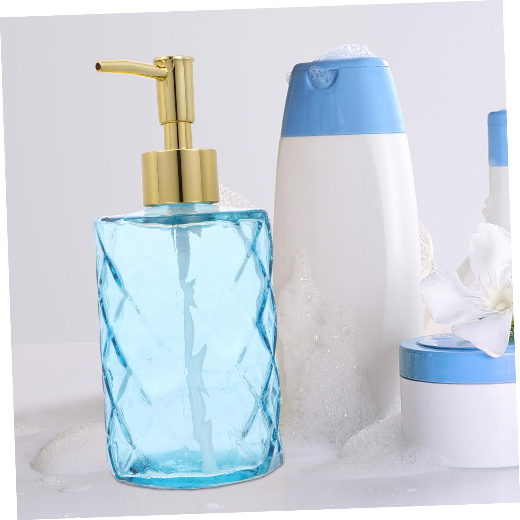 SOIMISS 3stücke Pumpe Für Seifenspender Spenderflasche Aus Glas Für Duschgel Shampoo Gesichtsreiniger Für Reisen Zuhause Und Büro