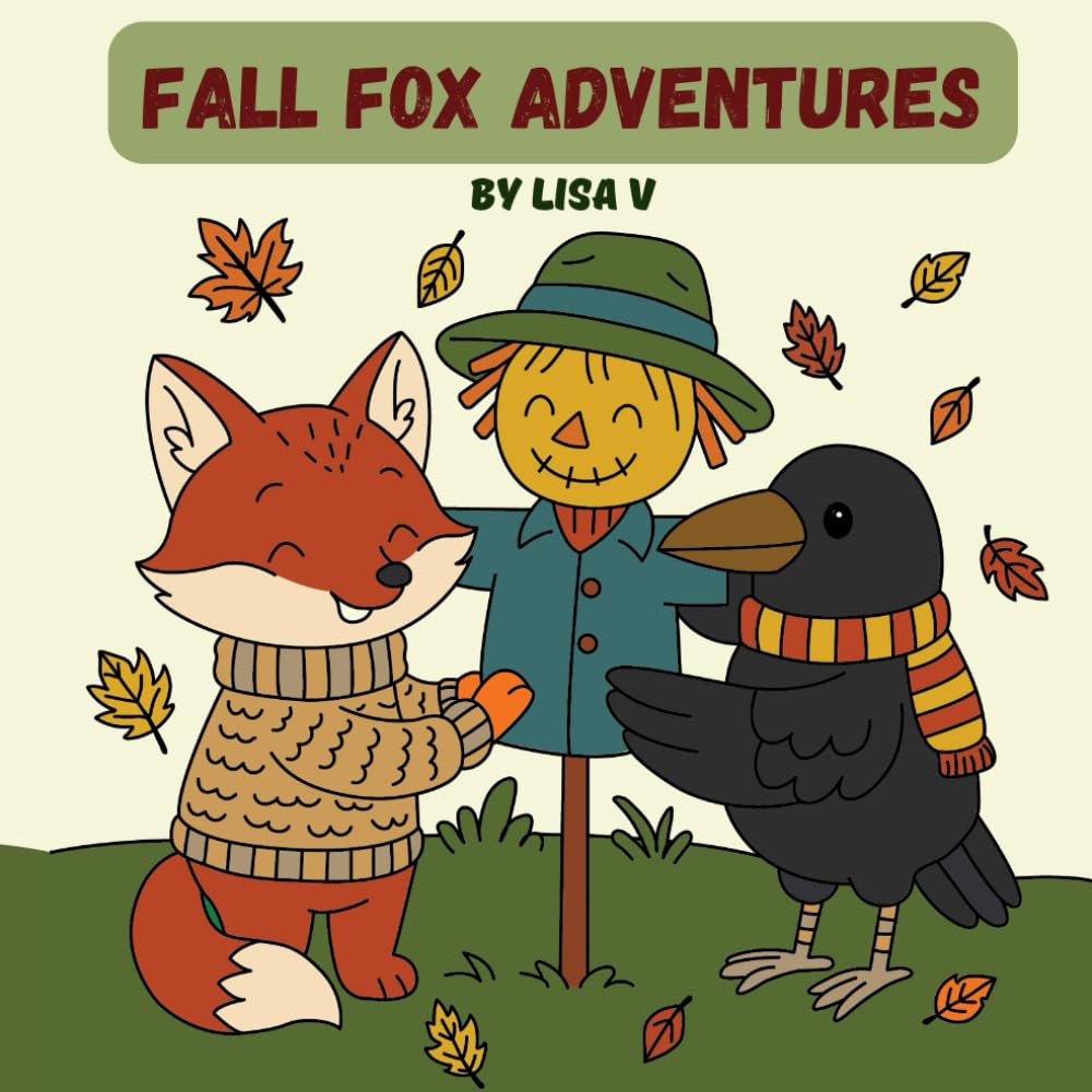 Fall Fox Adventures: coloring book