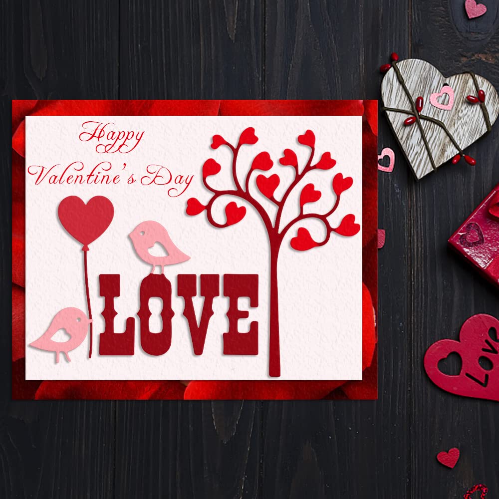 DELORIGIN Stanzformen Lebensbaum & Vögel - DIY Prägeschablonen Für Karten & Scrapbooking