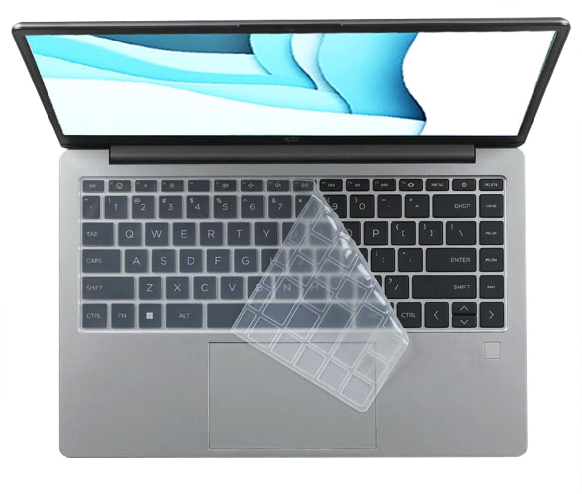 Keyboard Skin Compatible for HP Laptop 14-em 14-ES 14t-ES 14-ep 14-ek 14-ed Series/HP Pavilion x360 14m-dw 14m-dy / 15.6" HP Envy x360 15-fe/fh 15-ey 15-ew 15t-ew/HP Envy 16t-h000 16t-h1000 (Clear)