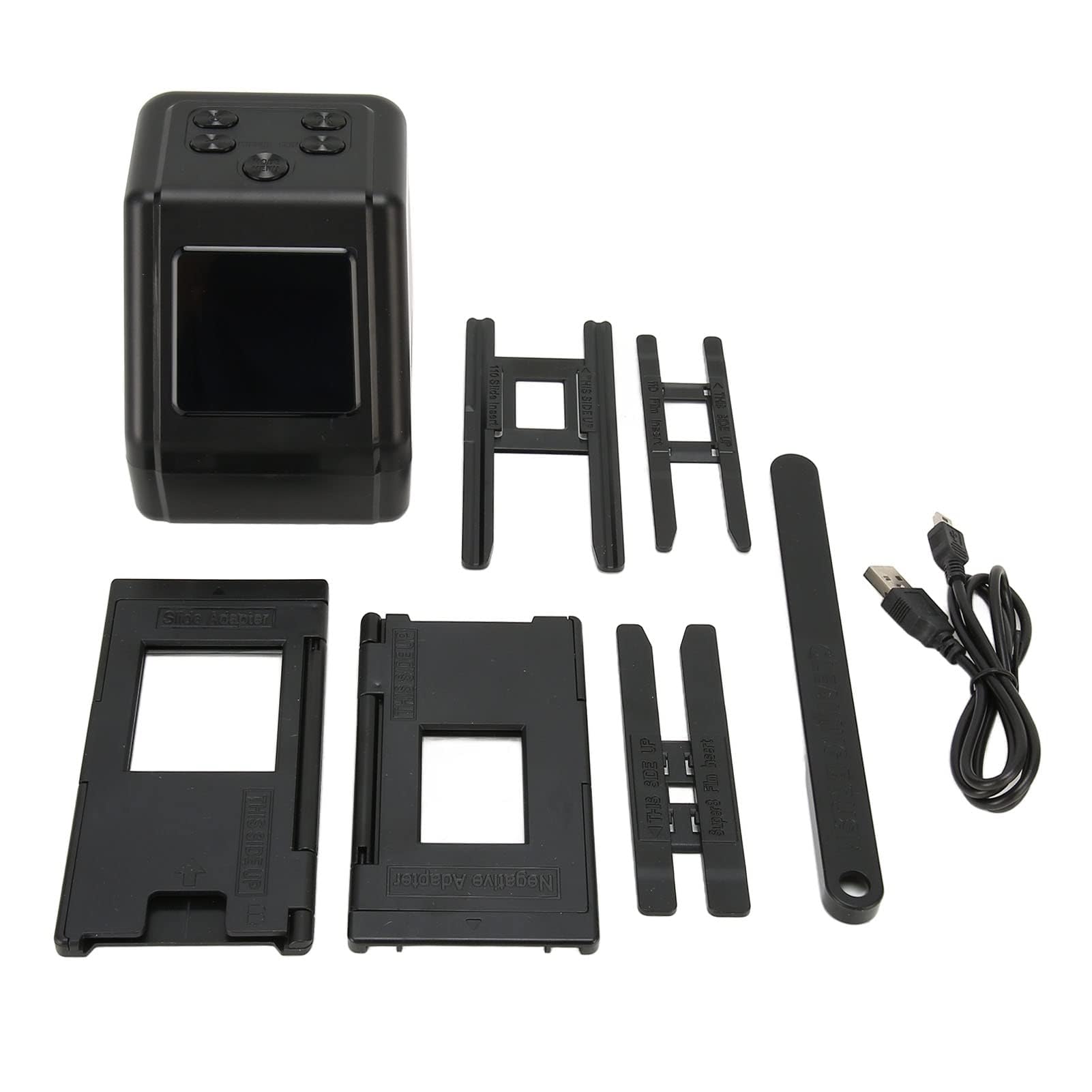Film and Slide Scanner with 2.0in LCD Screen, Film Slide Scanner Convert 135 126 110 Films Slides to Negatives Color Black White JPG Photos 12MP-image-10