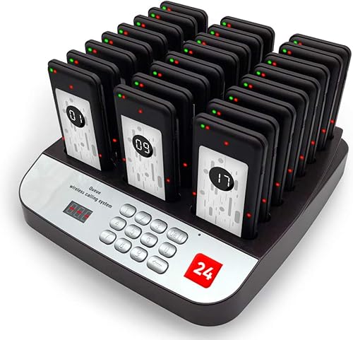 NOLAS Buscapersonas de distanciamiento social para restaurantes Alineación del sistema de localización Espera Señal de cola Llamadas de largo