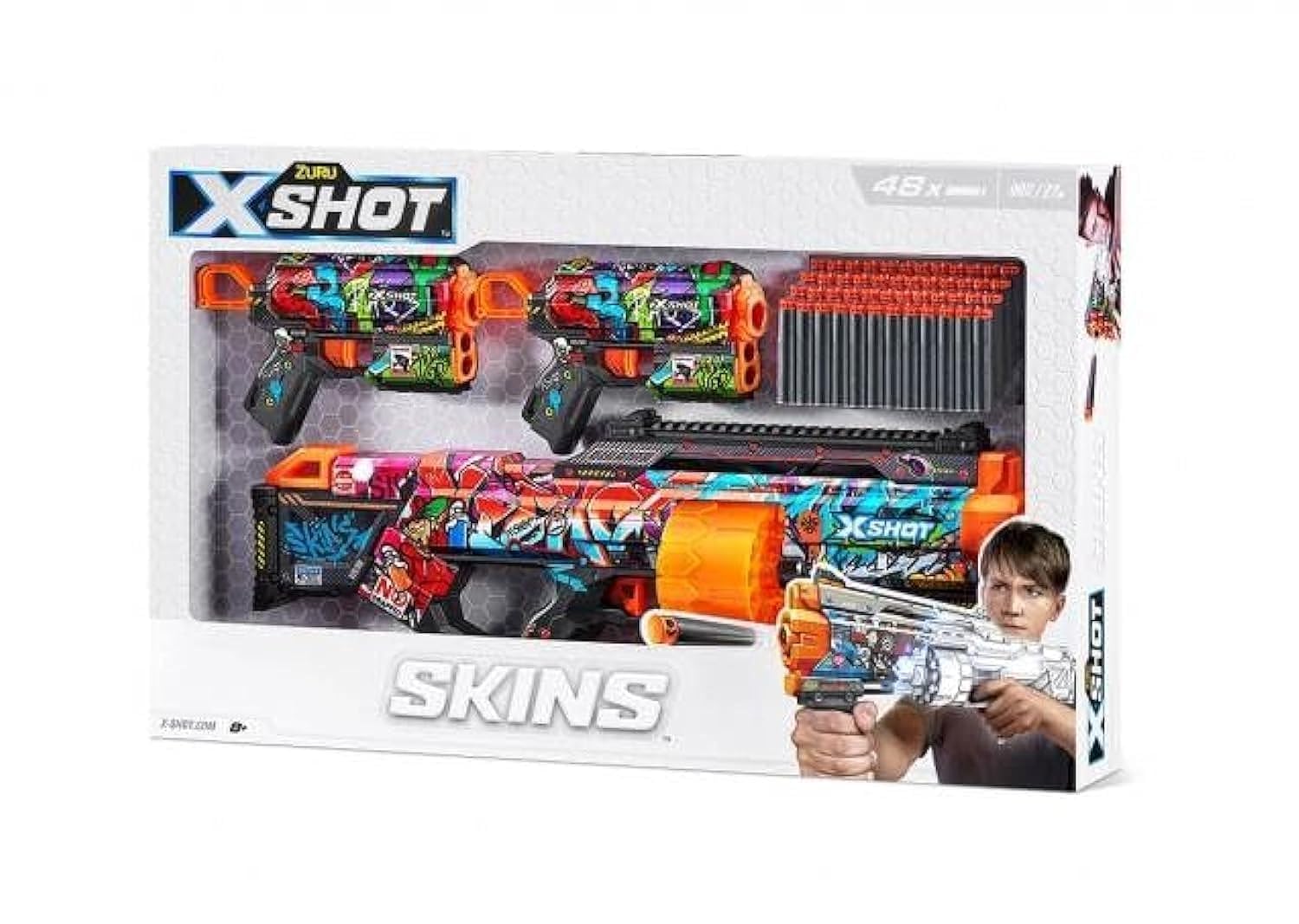 XSHOT Last Stand, Griefer, Flux & Menace Blaster Toy Combo Pack 0f