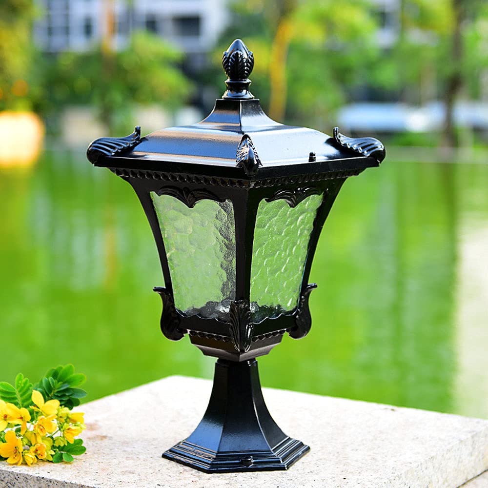 Lampade da esterno - Lampada impermeabile per cancello di villa, moderne lanterne a LED per cortili, illuminazione da parete esterna americana, illuminazione di sicurezza notturna