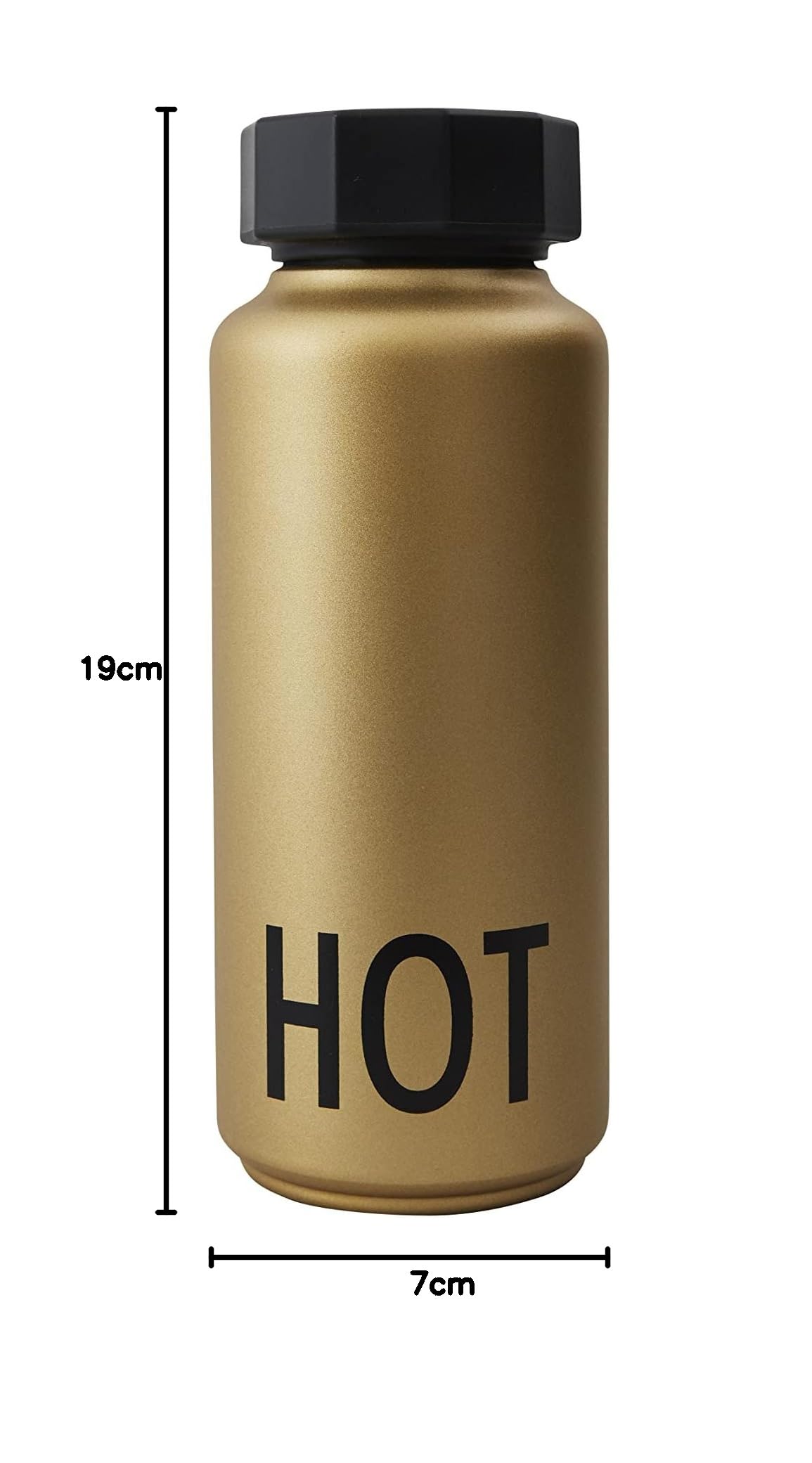 Design Letters Borraccia Termica 500 Ml | Bottiglia Termica Senza BPA/BPS | Borracce Termiche in Acciaio Inossidabile | Borraccia Bambini & Adulti | Borraccia Palestra Isolata a Doppia Parete