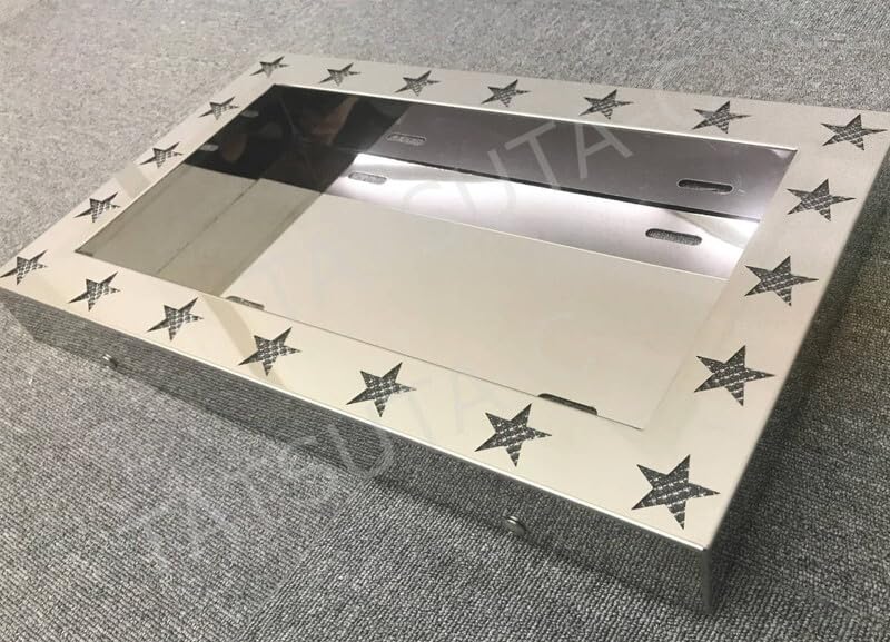 Amazon.co.jp: レア 星形 大型ナンバー枠 色が変える仕様 鏡面
