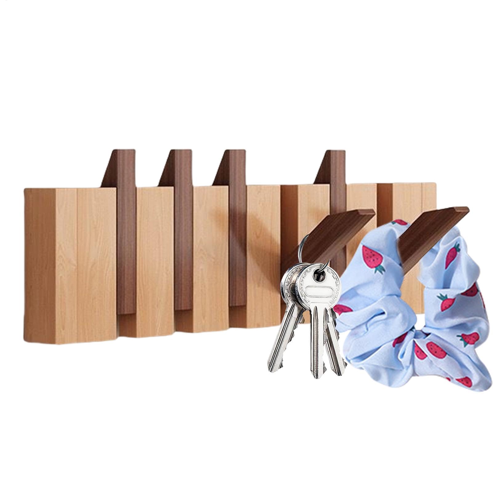 Porte-manteau de piano en bois naturel d'entrée haut de gamme