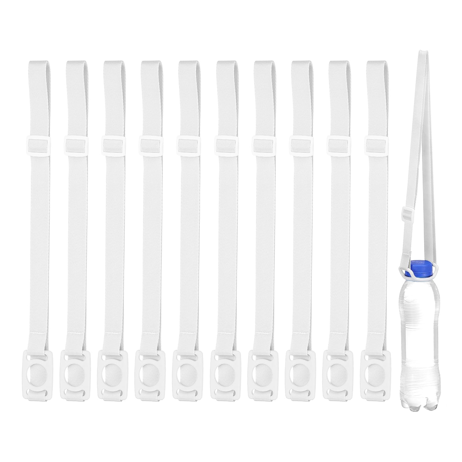 PATIKIL Water Bottle Lanyard, Adjustable Holder Shoulder Strap with Ring Buckle Carrier Clips for Walk Outdoor