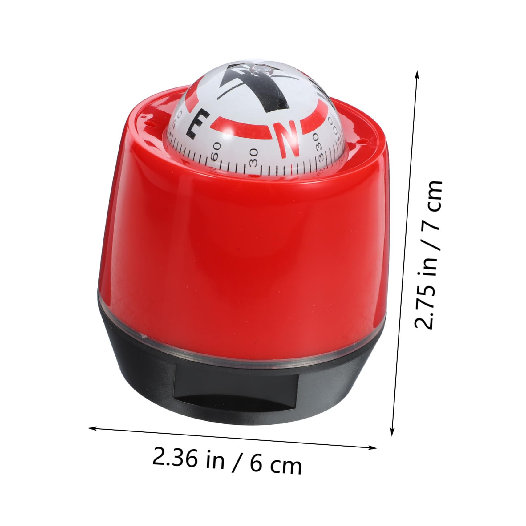 Happyyami Car Compass Navigation Dashboard Compass Self Adhesive Ball Compass for Boats Trucks and Cars Durable Material Stylish Design Easy Installation for Effortless