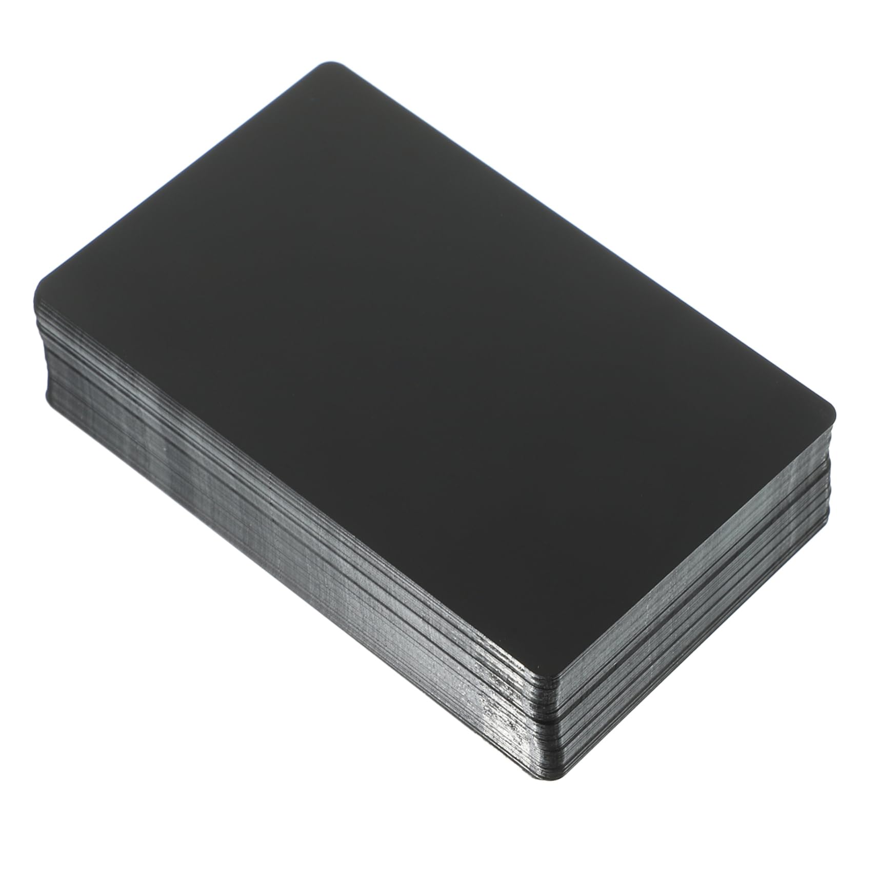 300pièces Cartes De Visite Vierges Aluminium Métalliques à Graver Pour Diy Projet Créatif