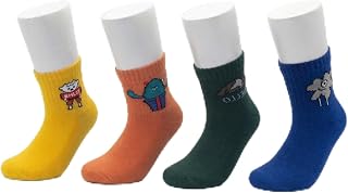 MagicPop Kids Cotton Terry Socks for Boys & Girls | Terry Cushioned Socks | Ultra-Soft & Breathable | Stretchable Socks fo... Price In India