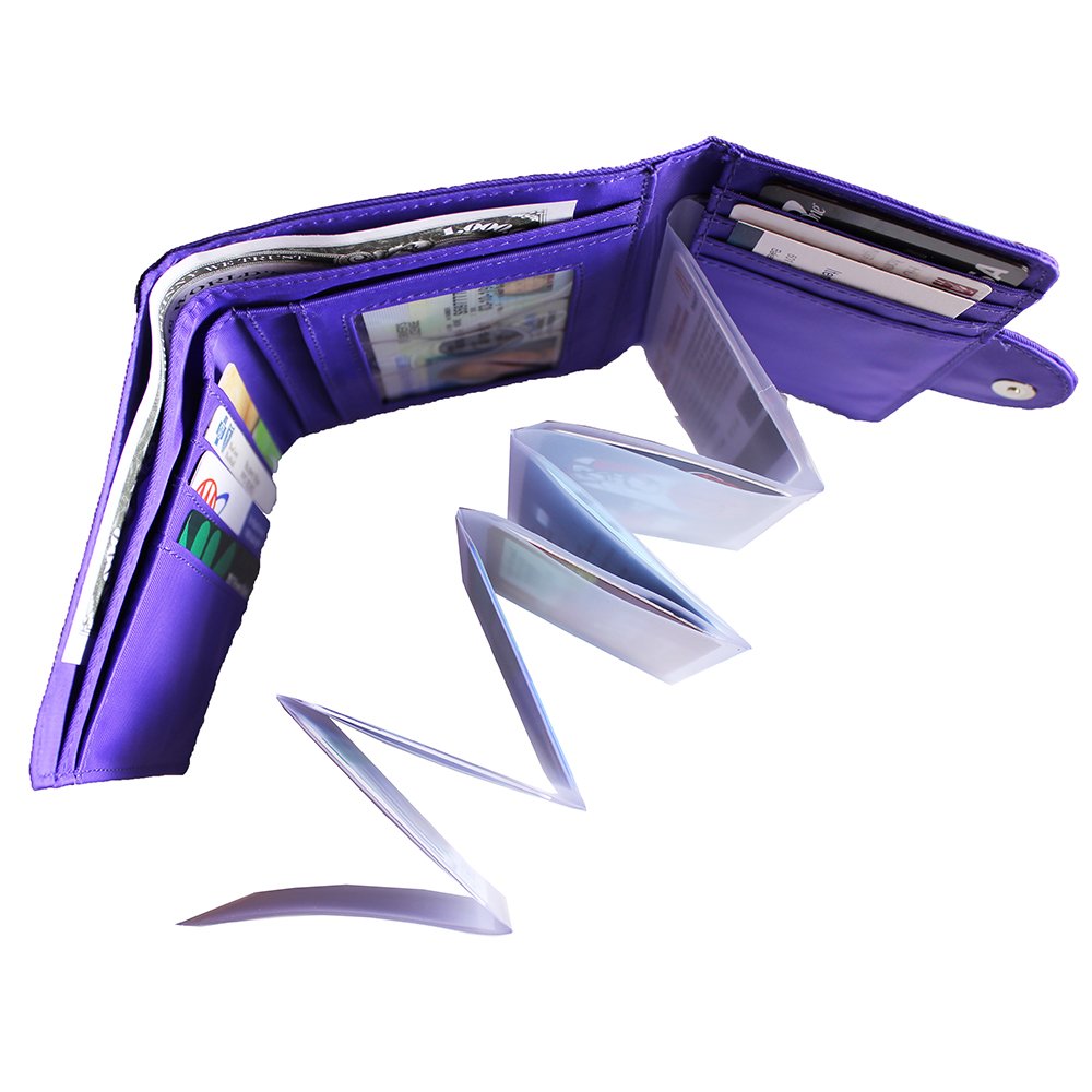 Big SkinnyPlastic Accordion Photo Sleeve Insert for Slim Wallet