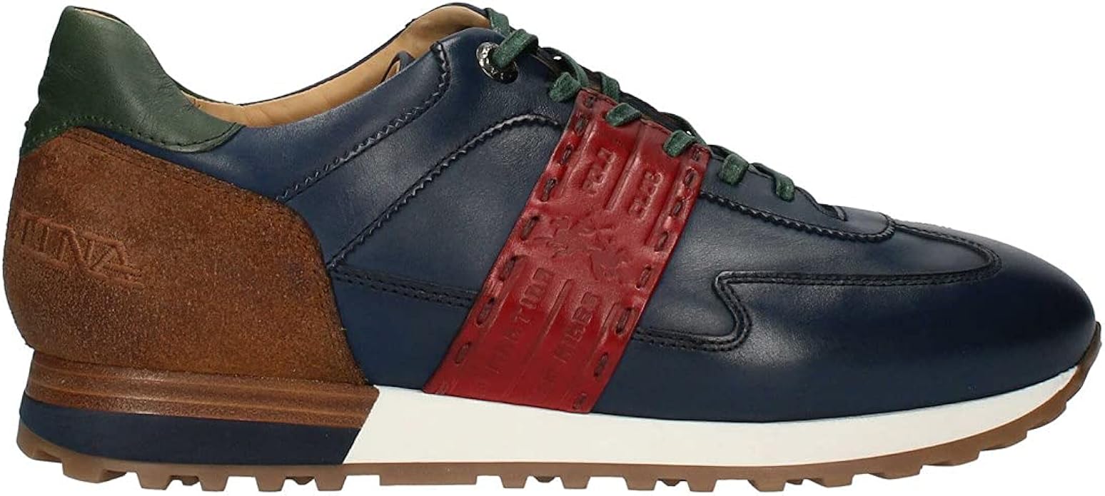 La Martina - Sneaker aus blauem Leder, Blau - blau - Größe: 42 EU