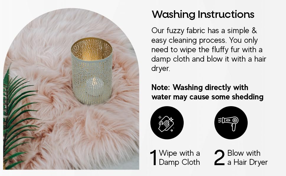 Image of FabricLA Shaggy Faux Fur Square - 20 inch X 20 inch Pre-Cut for DIY, Craft Decoration, Fashion Accessory, Gnome, Hobby - Light Brown