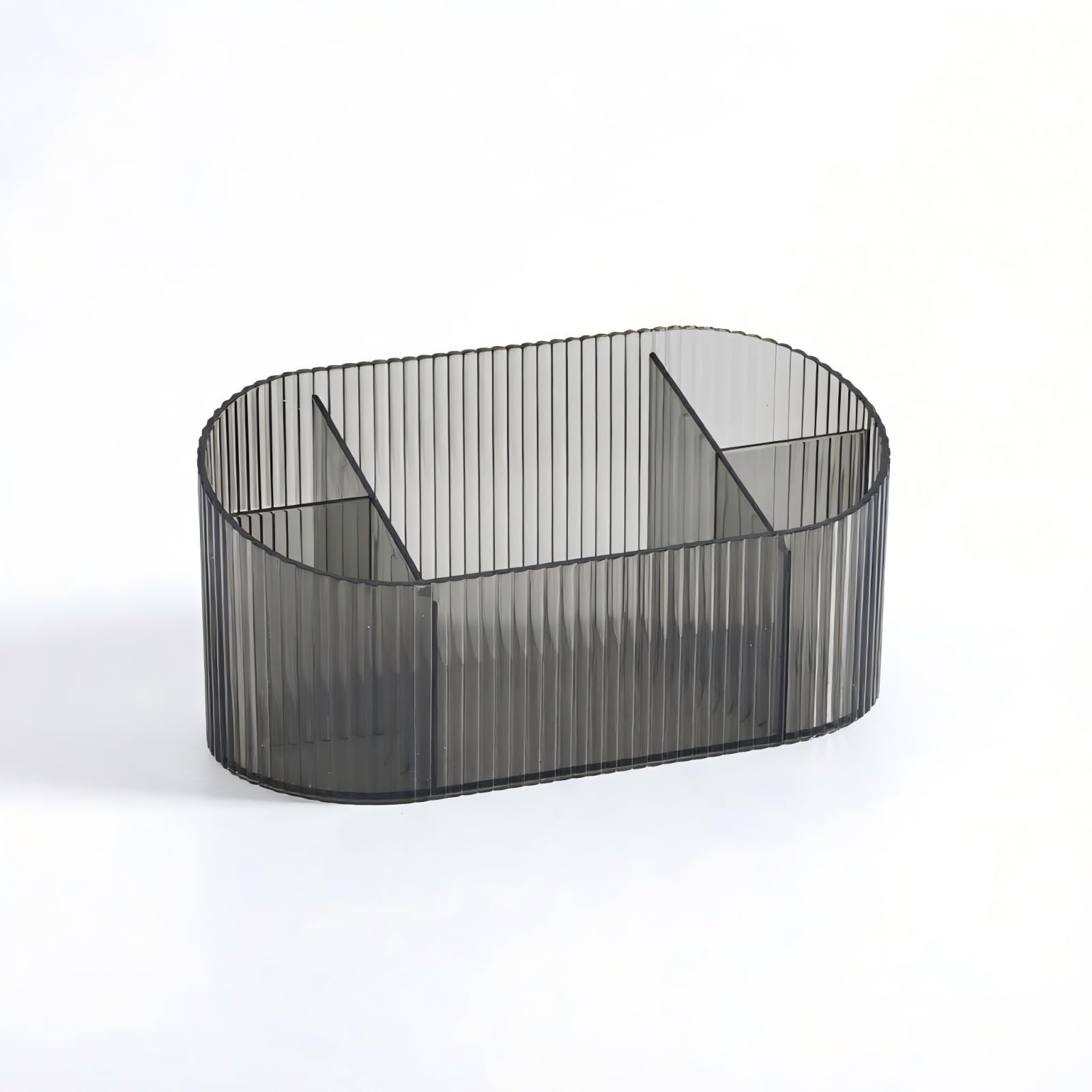 ALCXAZS Functional Acrylic Organizer With Rotating Compartments, gray