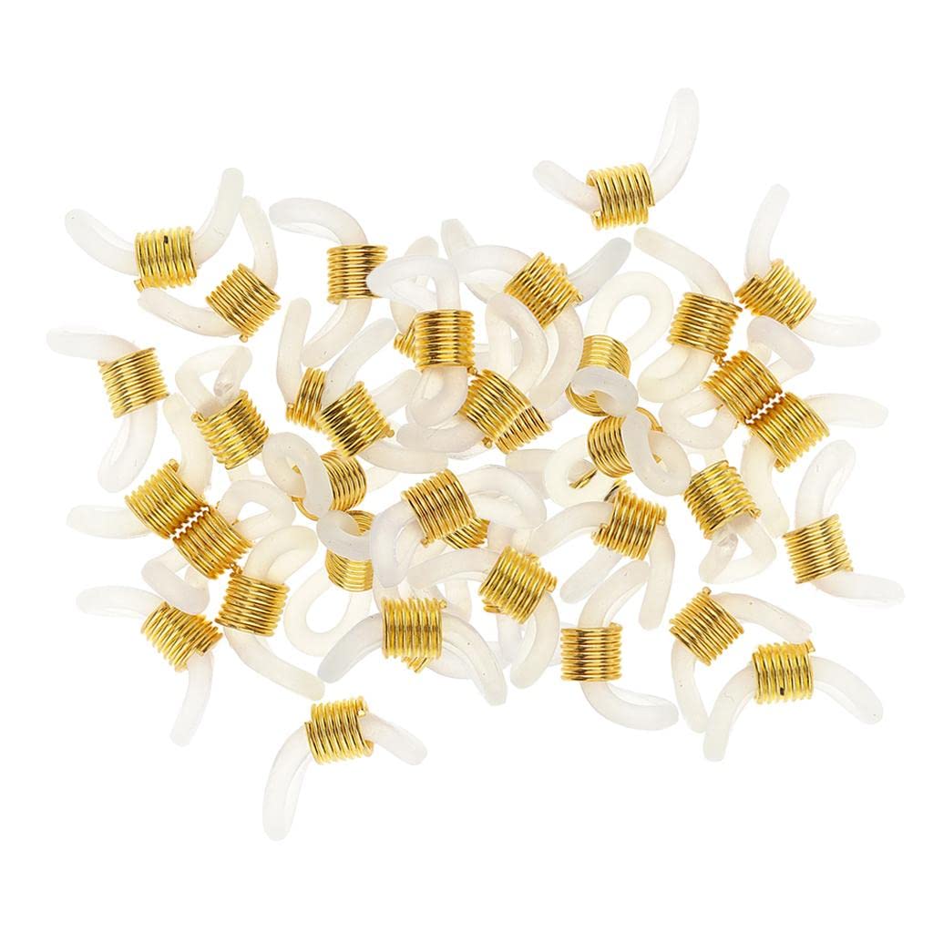 Loom Tree® 2x50Pcs Rubber Metal Ends Connectors Retainers Holder for Eyeglass Chain Gold | Beads & Jewelry Making | Jewelry Findings | Jewelry Connectors & Bails-image-17