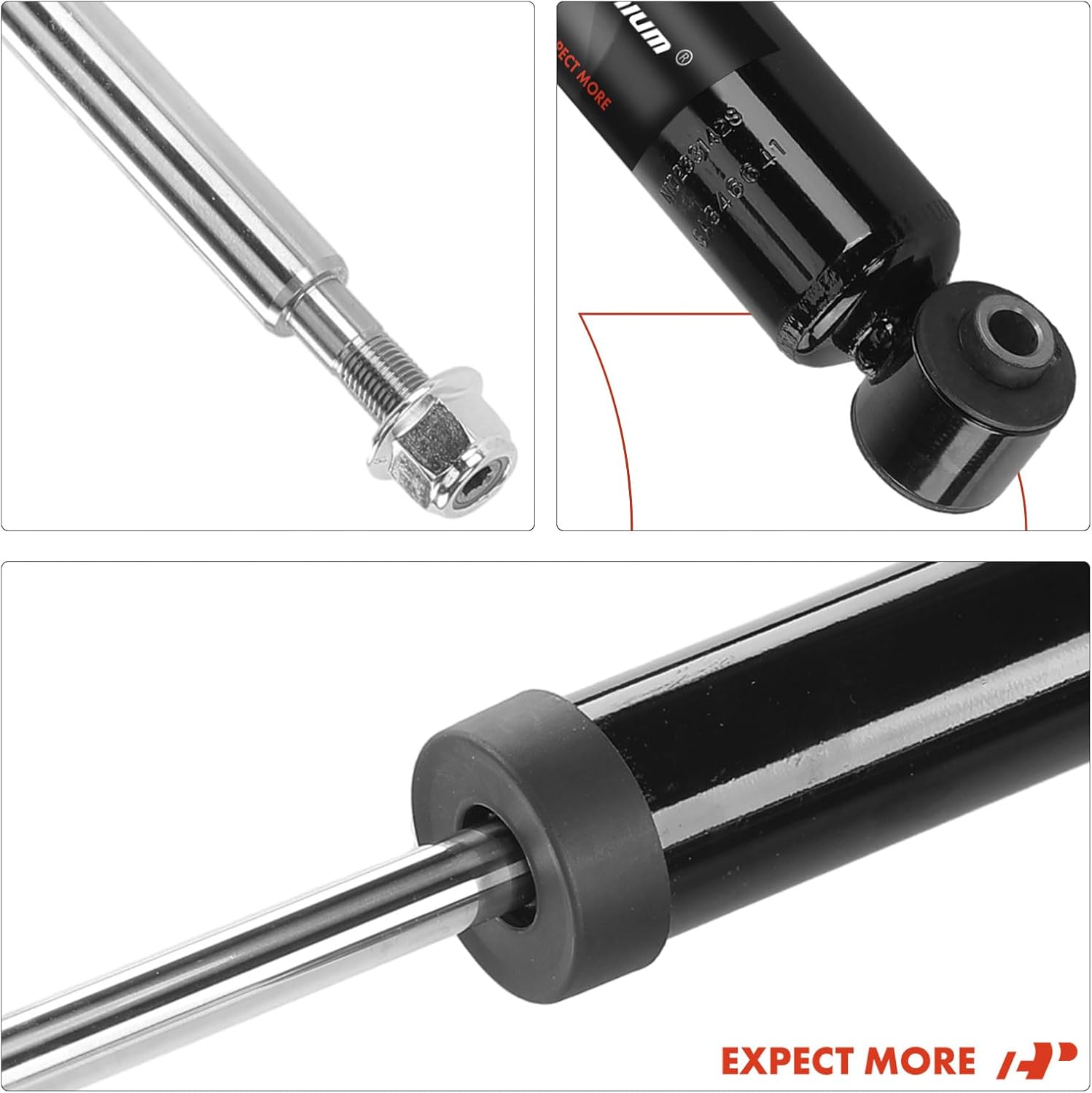 A-Premium Rear Pair (2) Shock Absorber Compatible with Volvo XC90 2016 2017 2018 2019, Driver and Passenger Side