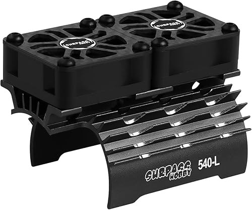 Los ventiladores de refrigeración de motor de coche RC superan a hobby de 1181in con disipador de calor de metal 3650 3660 540 550 piezas de