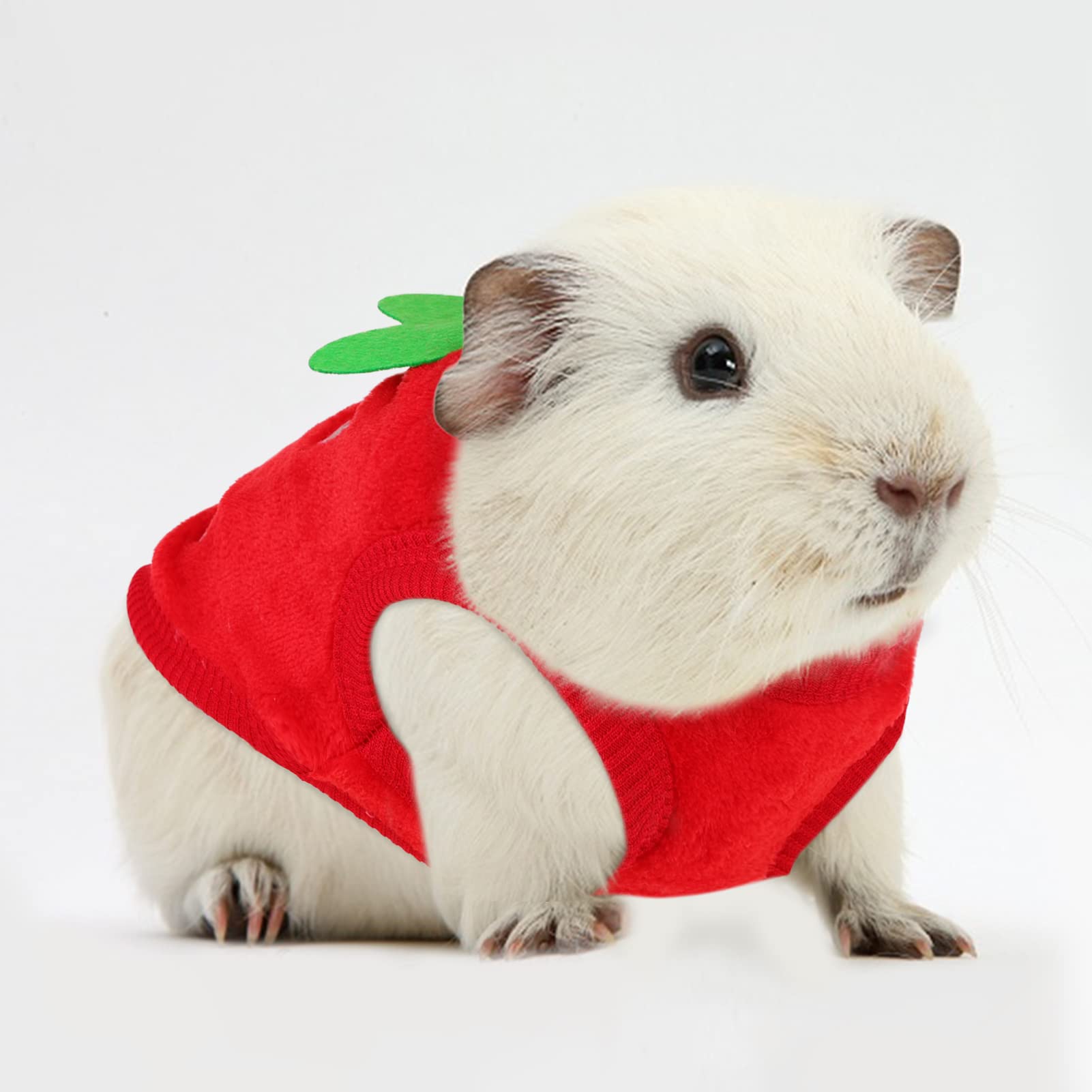 4-teiliges Meerschweinchen-Kleidungsset – Warme Flanell-Fleece-Westen & T-Shirts In Rosa, Größe XS – Auch Für Kleine Hunde & Frettchen