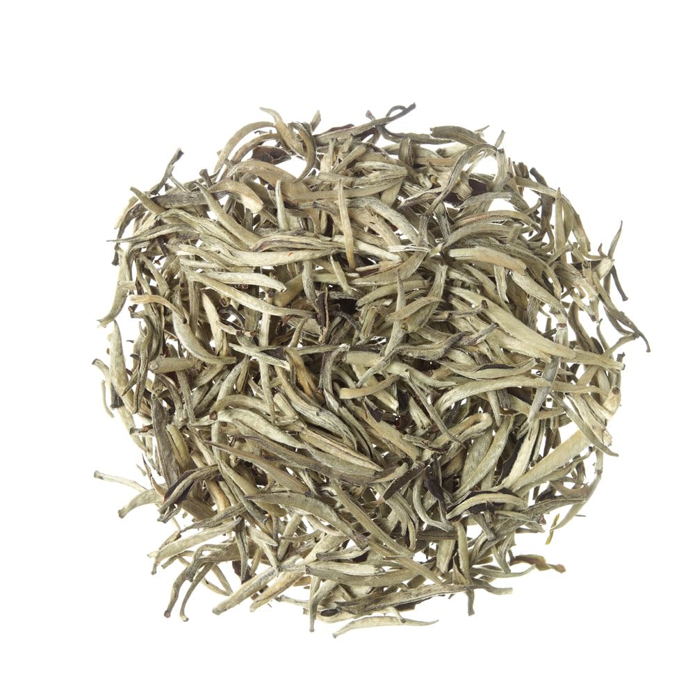 TEA SHOP - Té Blanco Silver Needles (Bai Hao Yin Zhen) 100g - 50 Tazas - Formato a Granel - White Tea - En Hojas - Beauty - Té Premium