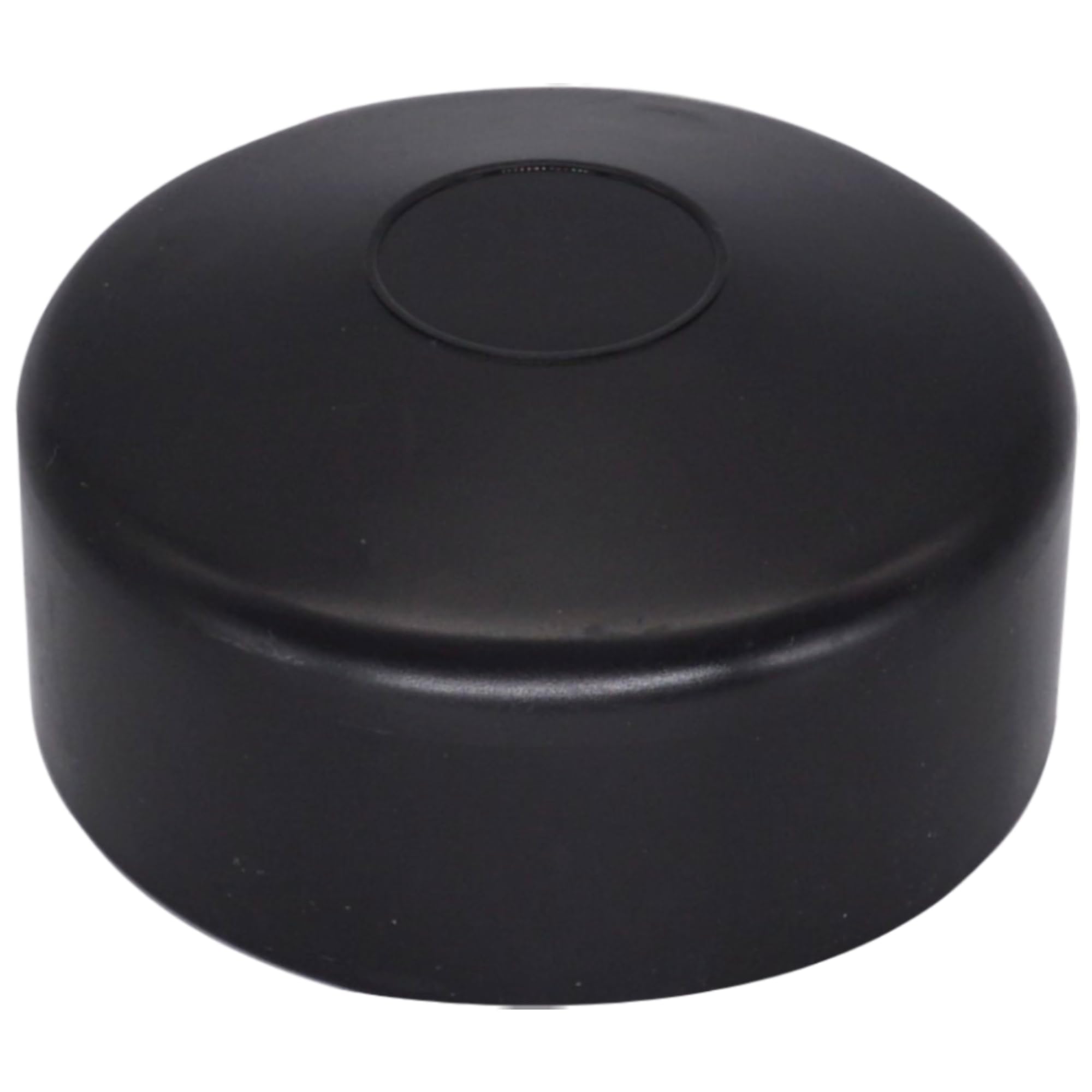 SKIR'CO (16 pcs) Fence Post Caps, Round 76 mm Black Plastic Caps for Round Fence Posts, Fence Post Covers, Black RAL 9005 Colour