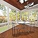 VINGLI Patio Table with Umbrella Hole, 32