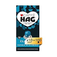 Hag - Capsule Caffè Decaffeinato Espresso Classico - 100 capsule in alluminio