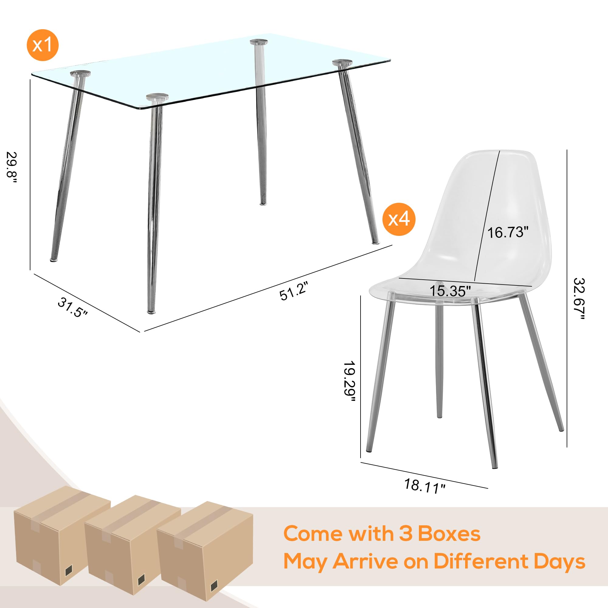 Amazon.co.jp: Ufurpie ダイニングルームテーブル5点セット 51インチ Amazon.co.jp: Ufurpie ダイニングルームテーブル5点セット 51インチ