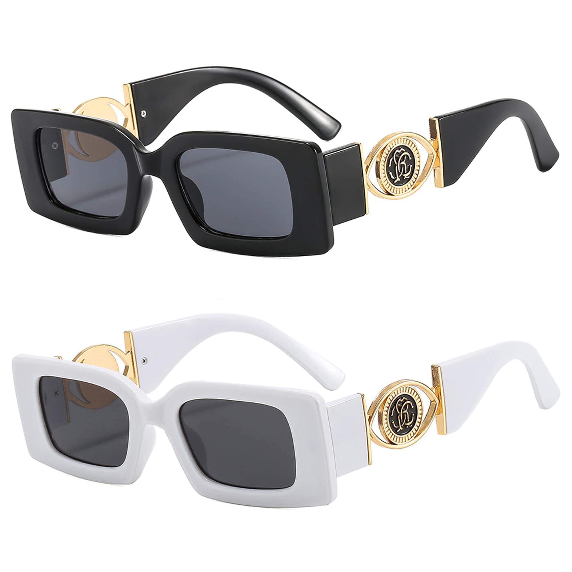 Allarallvr Y2K Rectangle Sunglasses for Women Vintage Trendy 90S Gafas De Sol Para Mujer Sun Glasses AR82074