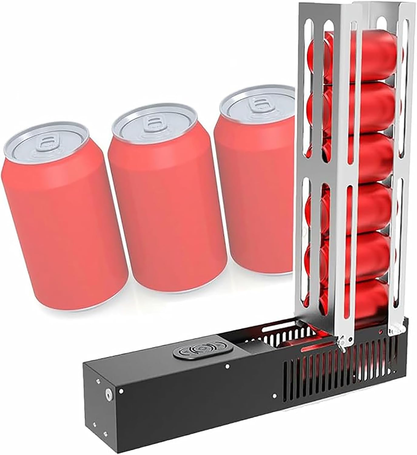 Automatic Can Crusher for Recycling - Auto Cycle Mode Countertop Smasher, Efficiently Recycles Aluminum Seltzer Soda Beer Cans