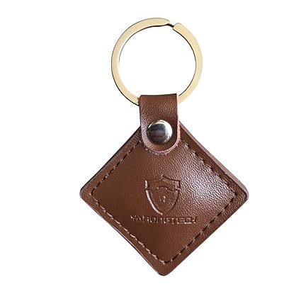 YARONGTECH 125Khz RFID Rewritable Writable T5577 Brown Leather Key Fob (2)