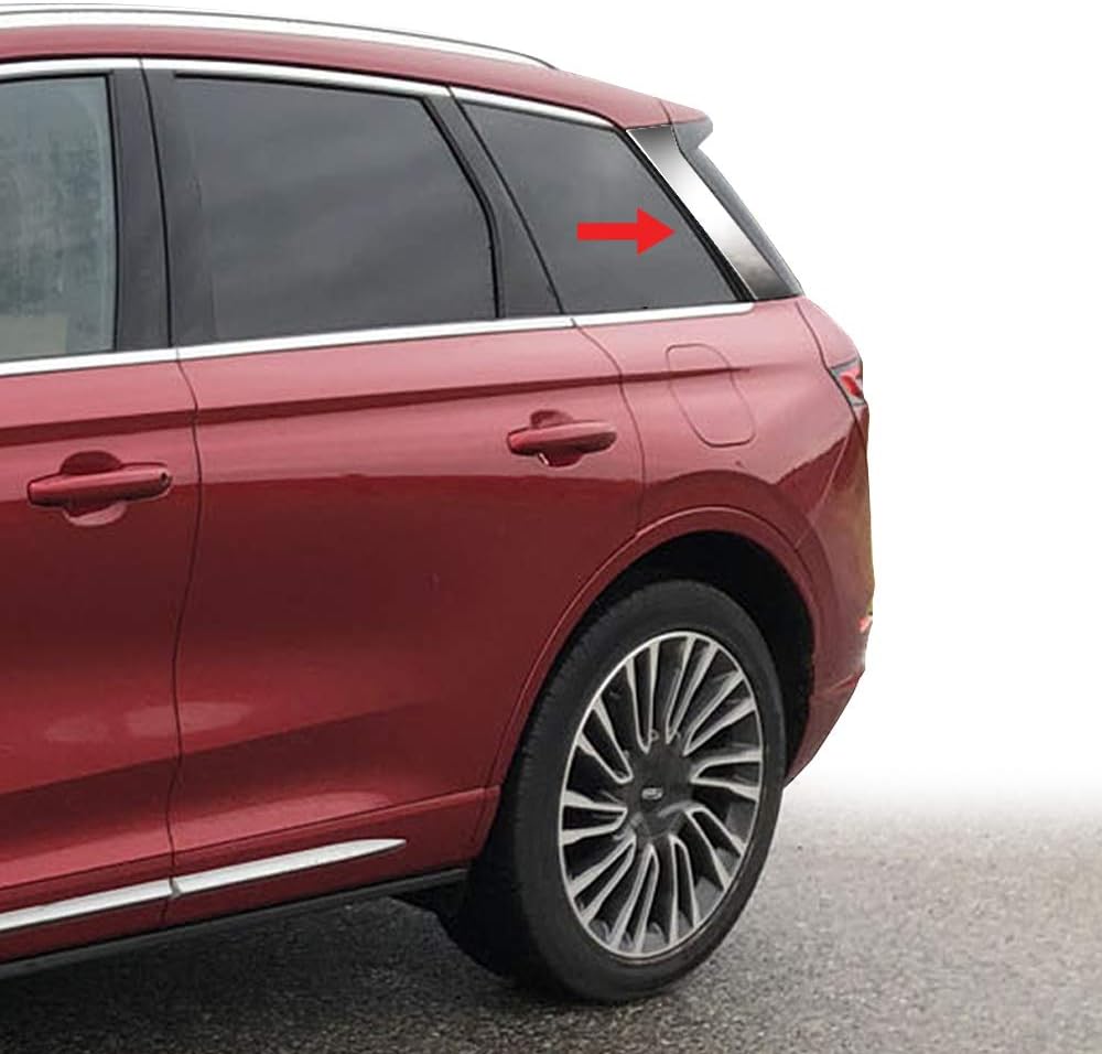 Tyger Auto Made in USA! Compatible with 2020-2025 Lincoln Corsair Chrome Stainless Steel Rear Sail Panel Trim 2 PCS