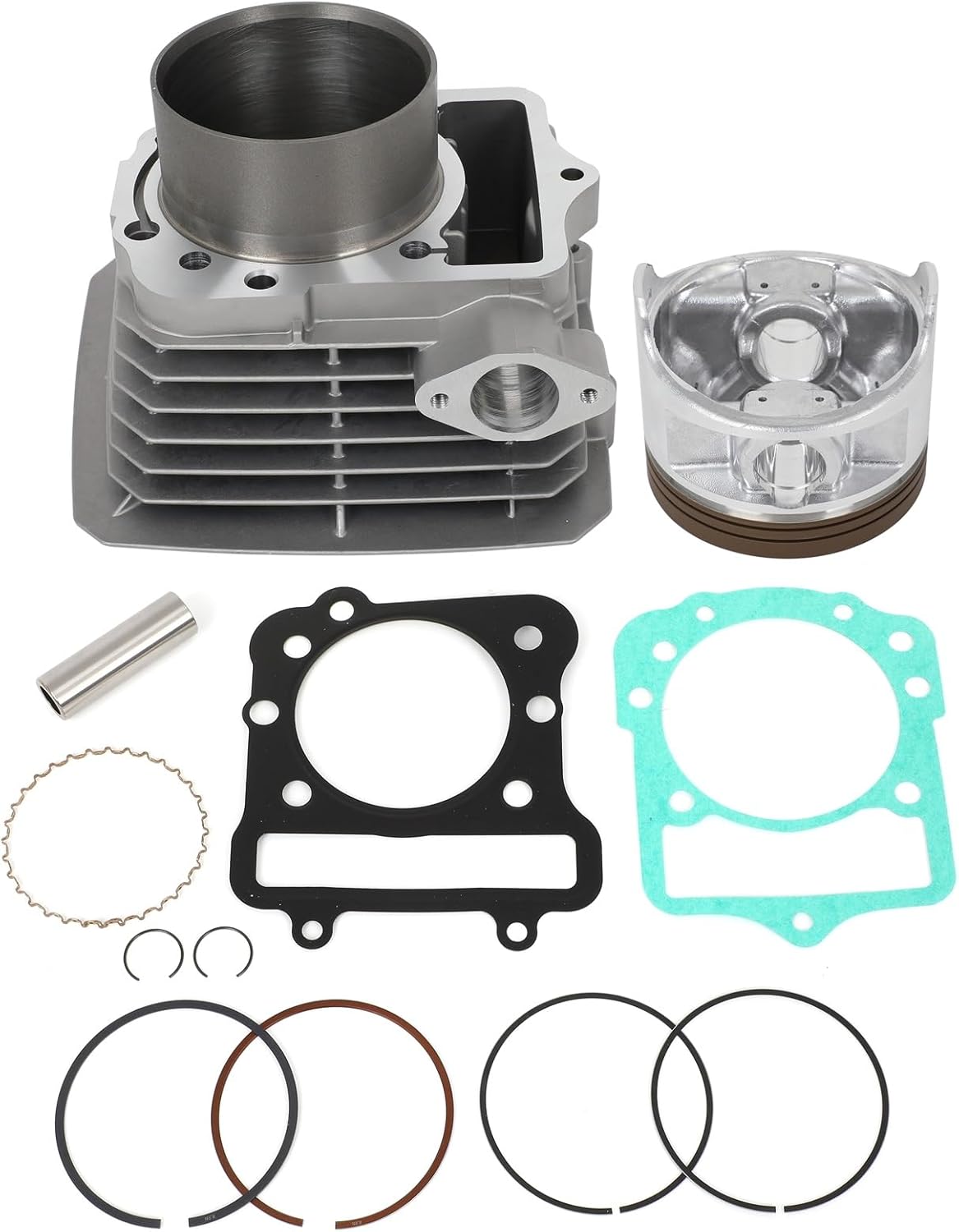 ECCPP Cylinder Piston Ring Gasket for Kawasaki Bayou 300 KLF300B 2x4 1989-2004,for Kawasaki Bayou 300 KLF300C 4X4 1989-2005 Compatible fit for Cylinder Piston Gasket Top End Kit 11005-1533