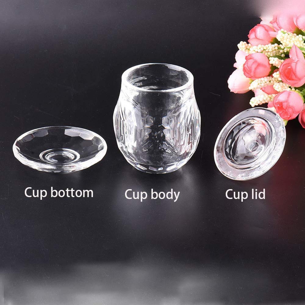 LOOPIG 1pc x Crystal Glass Holy Water Cup Buddha Cup Buddhist Supplies Ceremony Cup Tribute Bowl