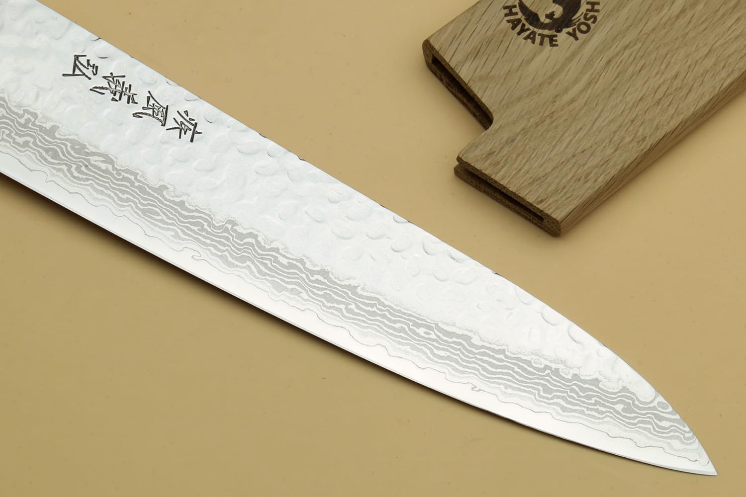 Yoshihiro VG10 Damascus Gyuto Knife - 7" -6