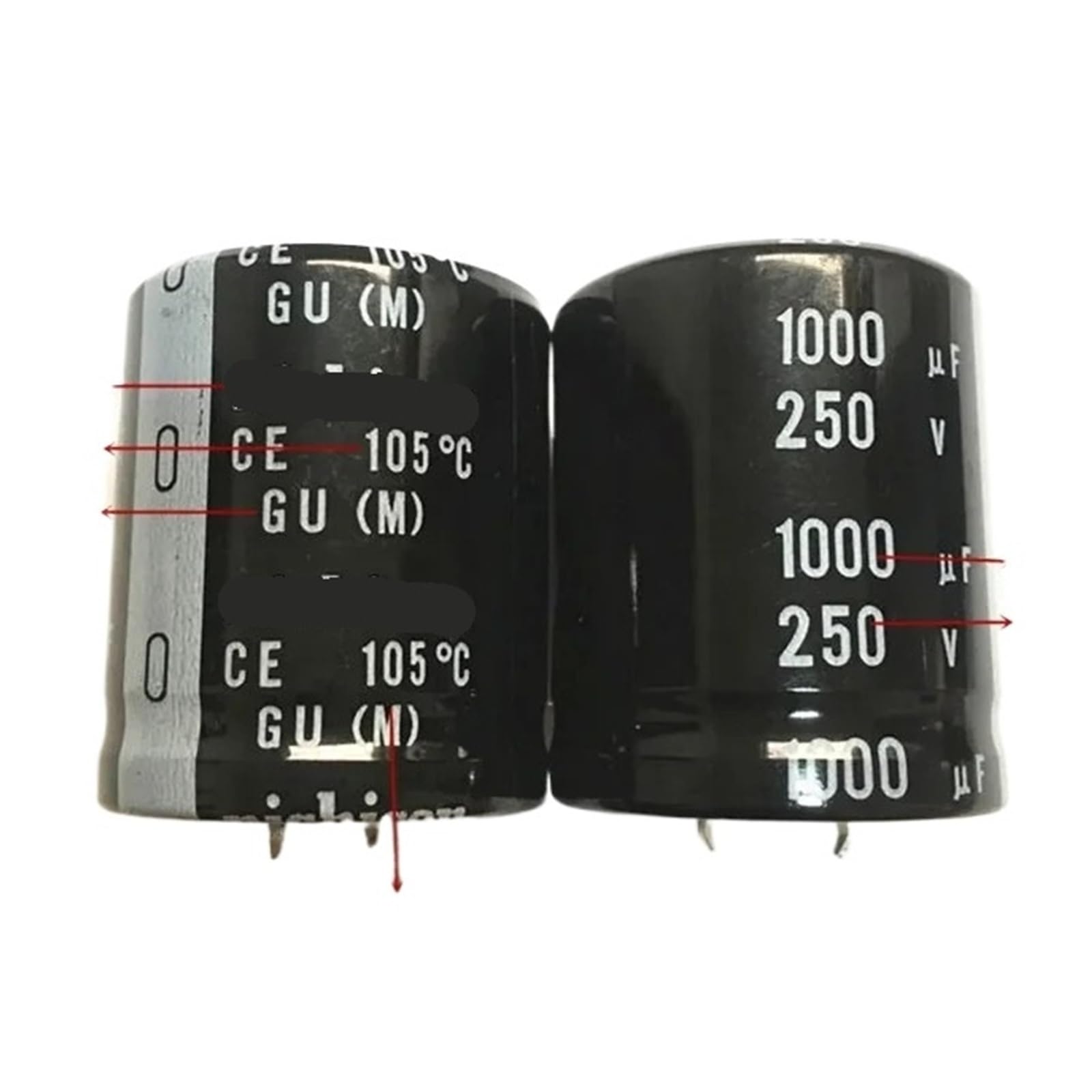 Condensateurs GU/GX 250V 1000uF pour vos réparations électroniques durables